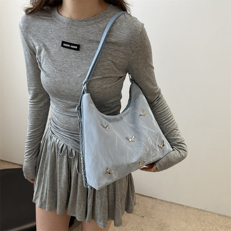 Capacity Butterfly Western Style Fashion Commuter Shoulder Bags