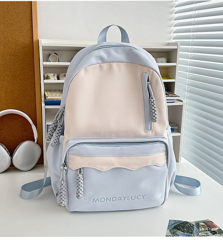 Style Simple Contrast Color Primary Secondary Backpacks