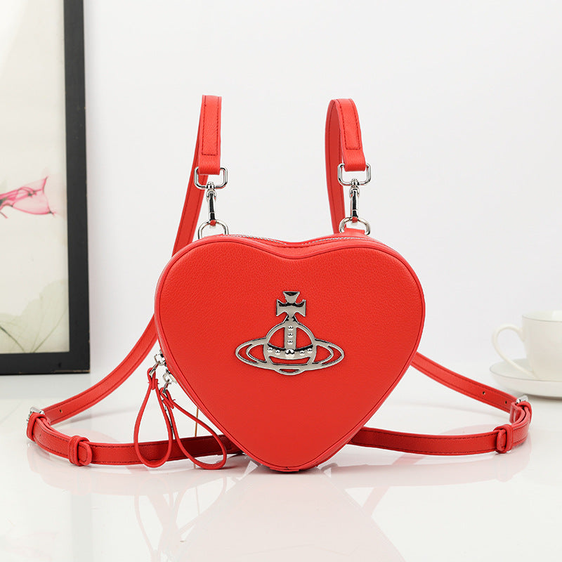 Women's Pattern Love High Sense Fashion Patent Backpacks