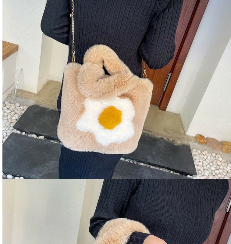 Women's Trendy Fashion Plush Portable Fur Large Crossbody Bags