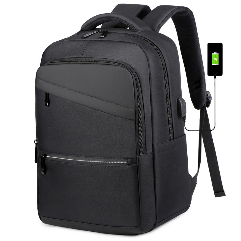 Men's Large Capacity Charging Computer Printed Backpacks