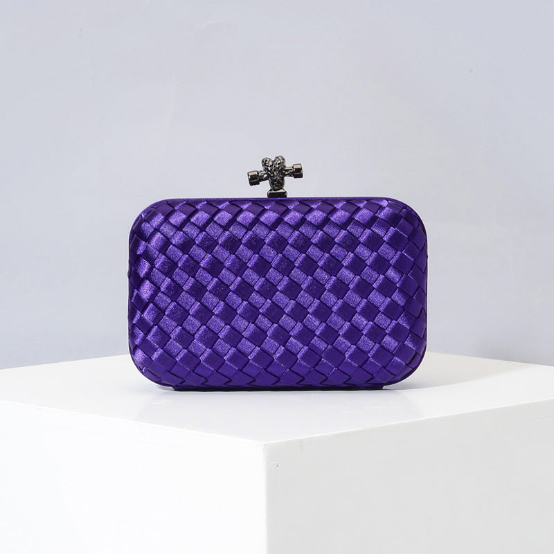 Women's Graceful Silk Hand-woven Simplicity Dinner Evening Bags