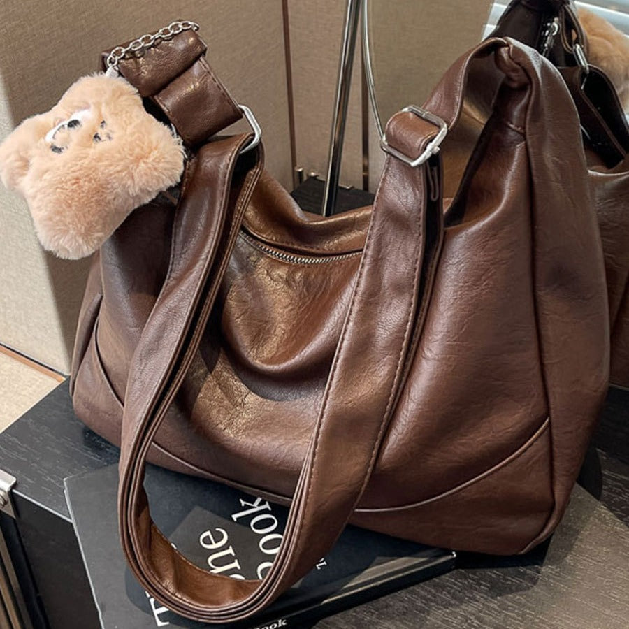 Women's Large Capacity Underarm Trendy Winter Simple Shoulder Bags