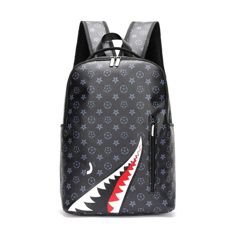 Men's Computer Fashion Trend Plaid Large Capacity Backpacks