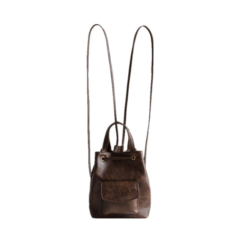 Cool High-grade Retro American Brown Simple Shoulder Bags