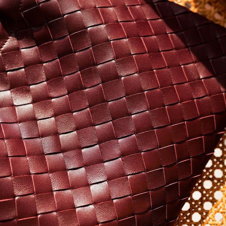 Woven Cloud Drawstring Garbage Fashion Sheepskin Handbags