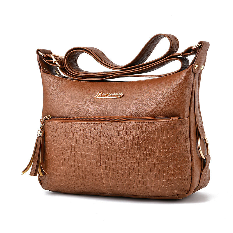 For Mom Large Capacity Soft Leather Bags