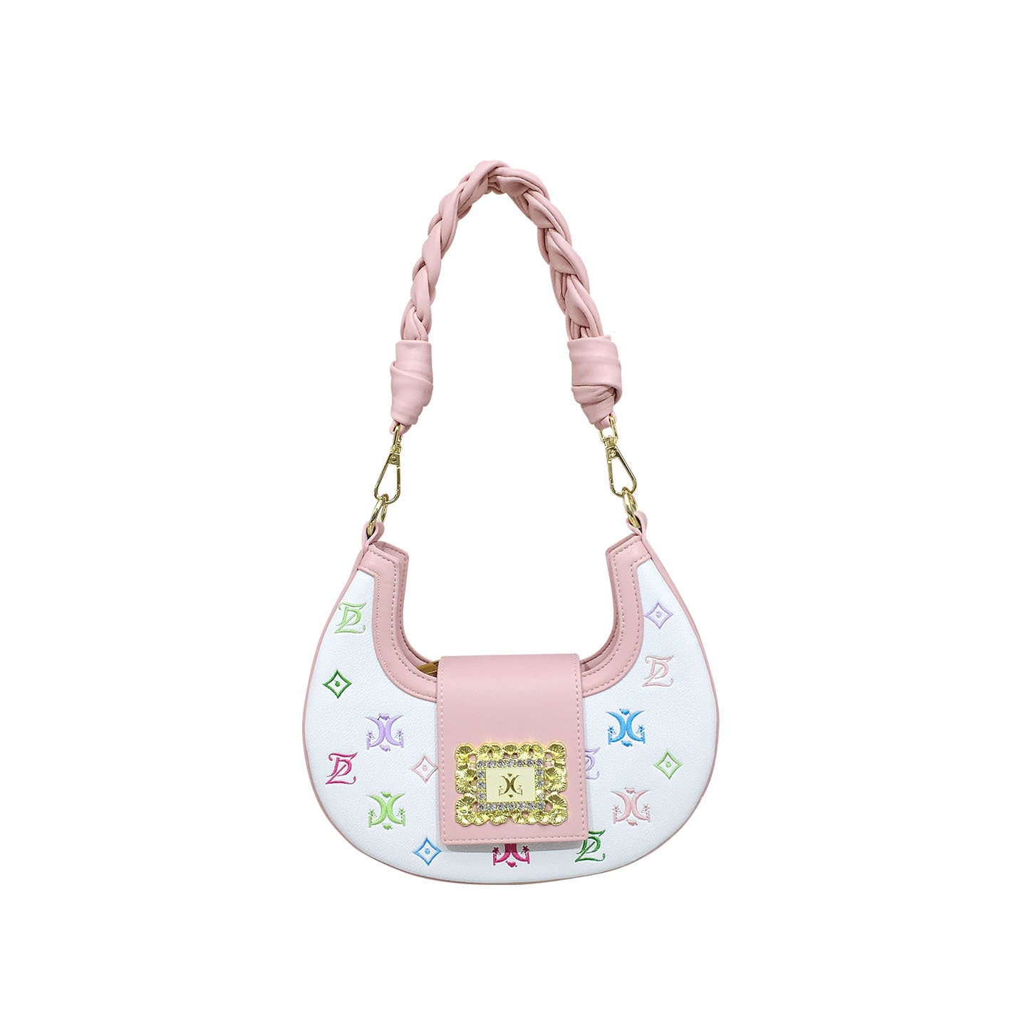 Twist Weave Crescent Autumn Niche Printed Armpit Bags