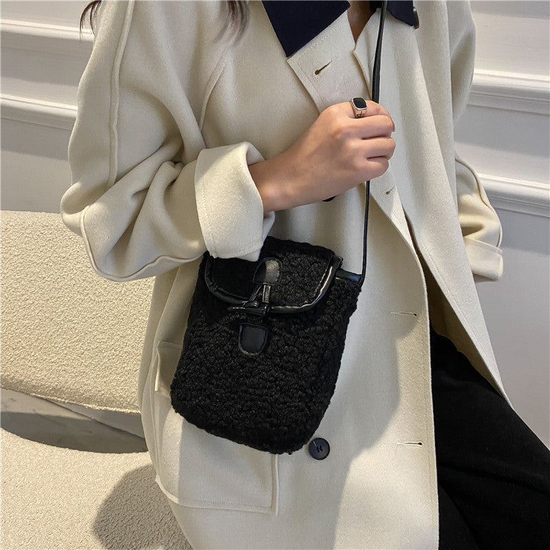 Women's Western Style Plush Pouches Fashion Furry Shoulder Bags