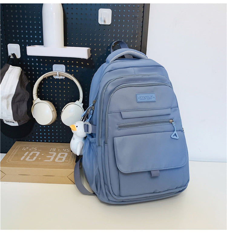 Design Female Junior College Style Solid Backpacks