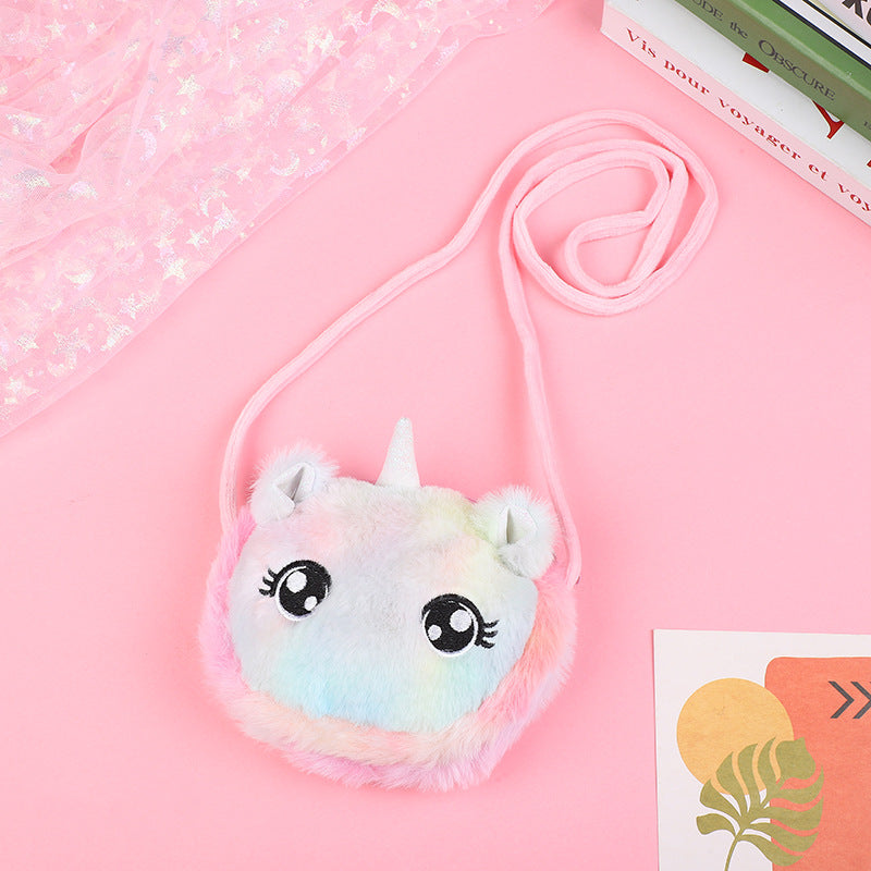 Cute Wild Cartoon Plush Female Change Crossbody Bags