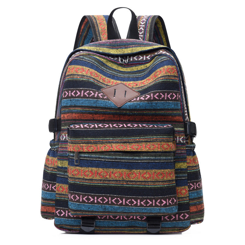 Women's Cotton Linen Fabric Ethnic Style Large Bags