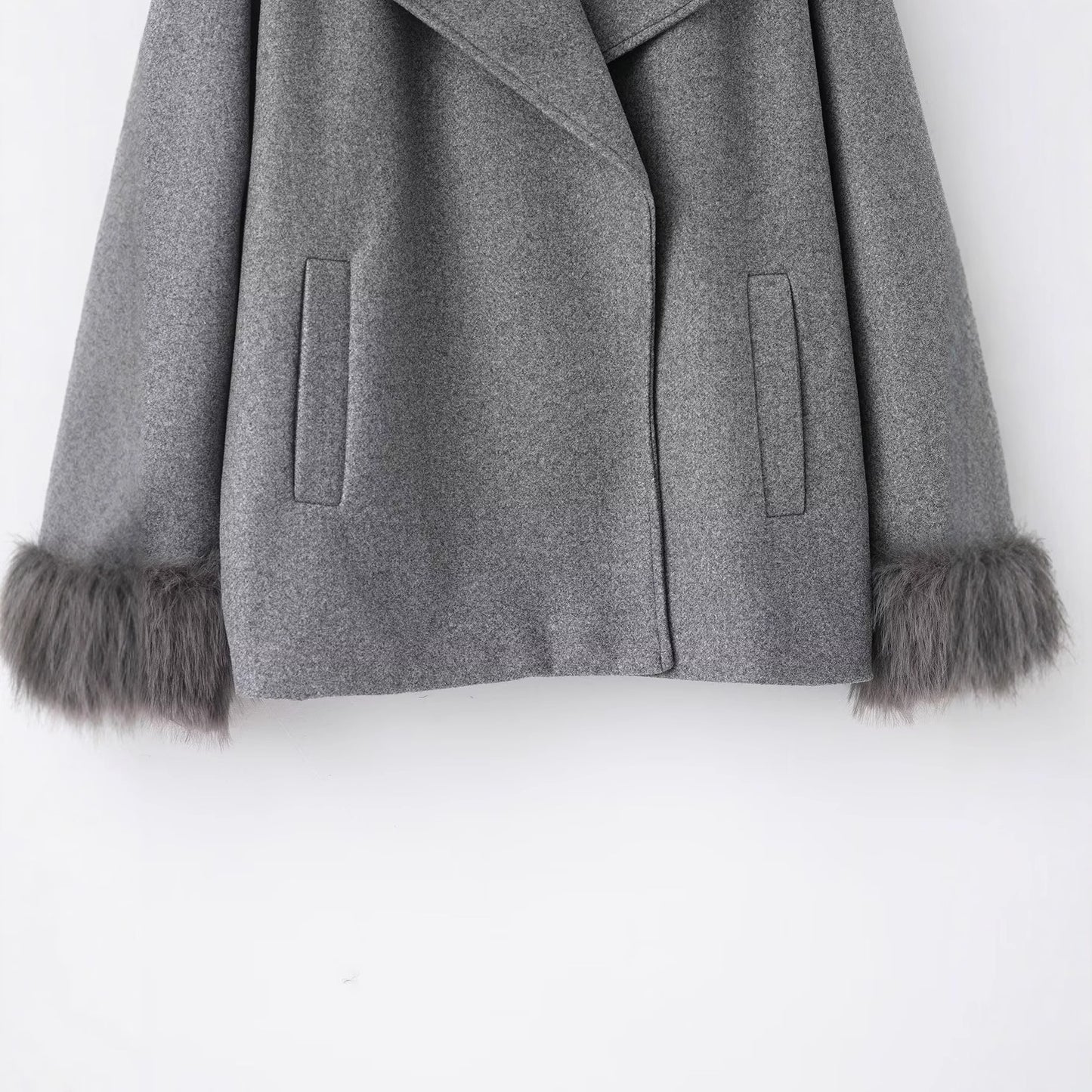 Women's Glamorous Fashion Casual Fur Collar Coats
