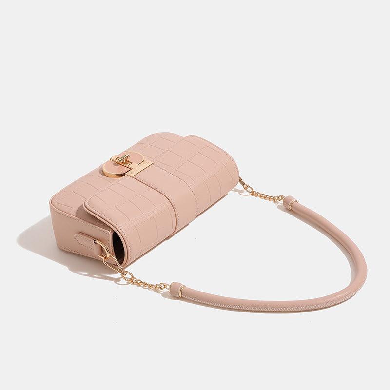 French Style Underarm High-grade Pink Female Crossbody Bags