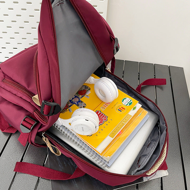 Women's Mori Style Large Capacity Solid Color Backpacks