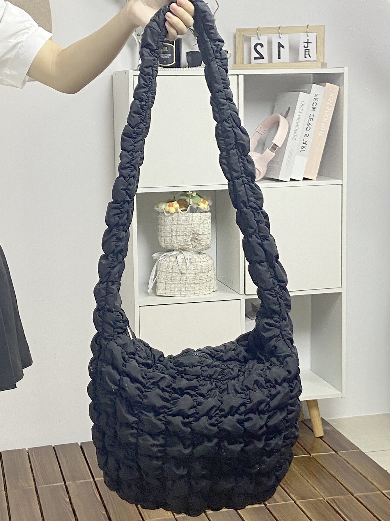 Women's Korean Pleated Cloud Versatile Large Capacity Crossbody Bags