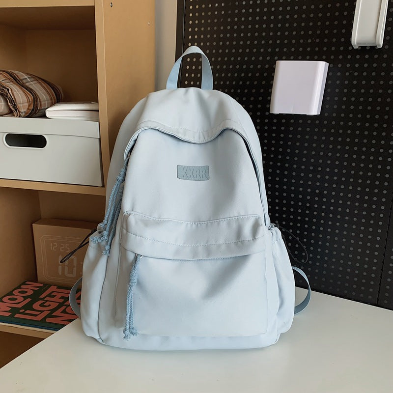 College Artistic Style Large Capacity White Backpacks