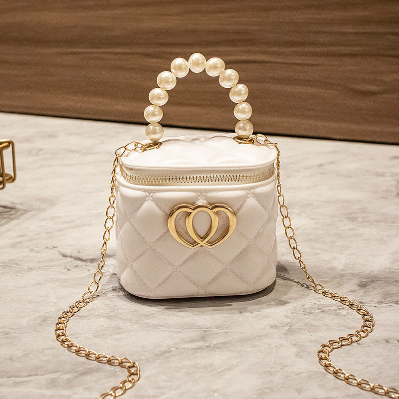 Women's Fashion Mini Rhombus Gel Pairs Of Shoulder Bags