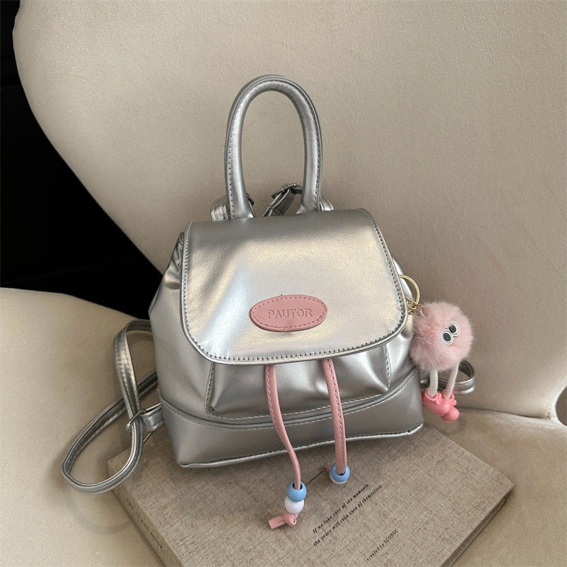 Women's Retro Fashion Solid Color Spring Western Backpacks