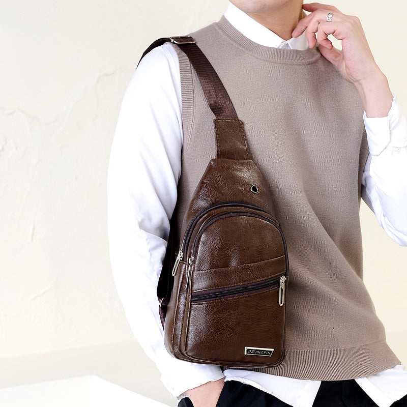 Women's & Men's & Retro Riding Cross Body Men's Chest Bags