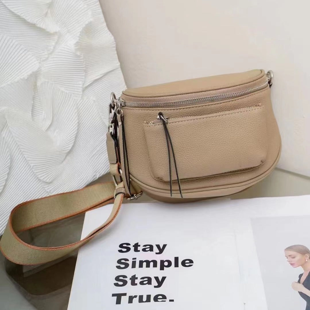 Women's Genuine Leather Height High Quality Simple Crossbody Bags