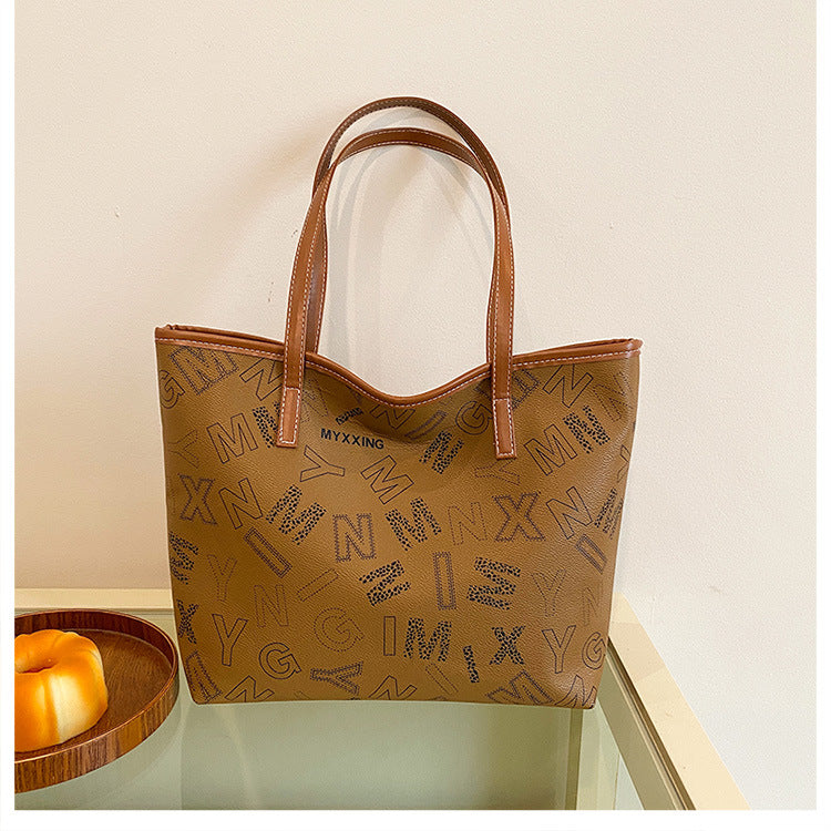 Leisure Large Capacity Letter Fashion Stylish Shoulder Bags