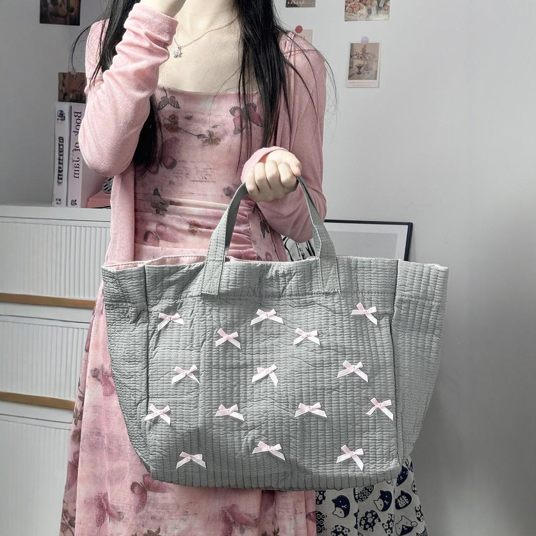 Trendy Wild Niche Advanced Summer Bow Shoulder Bags