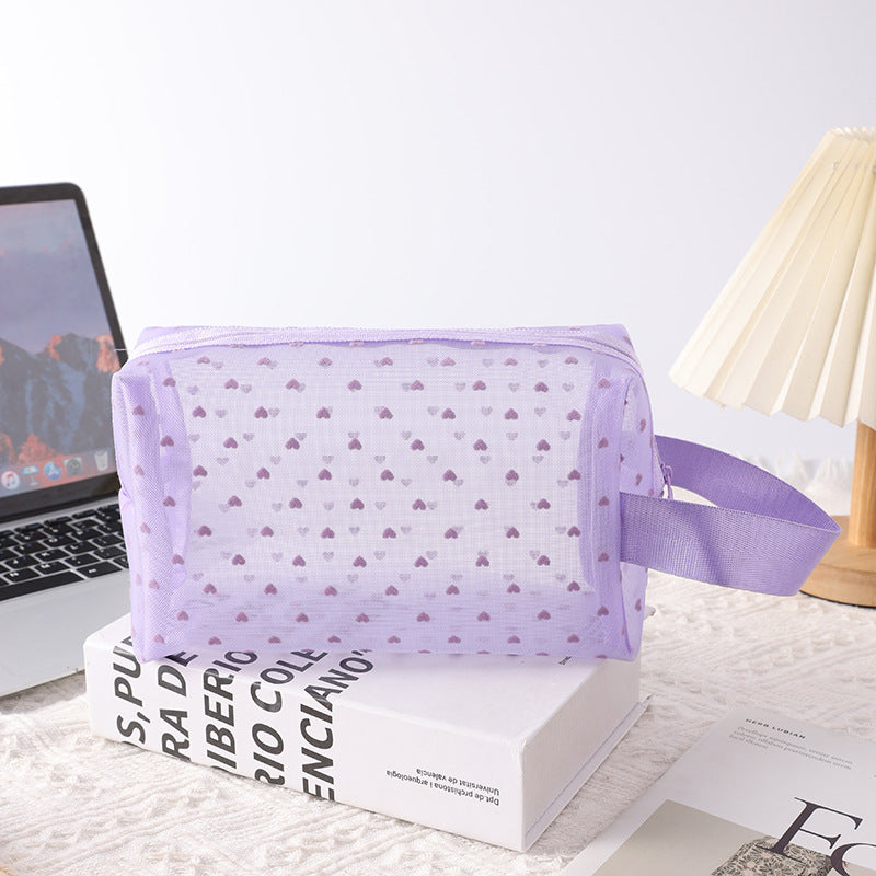 Portable Breathable Transparent International Storage Taro Cosmetic Bags