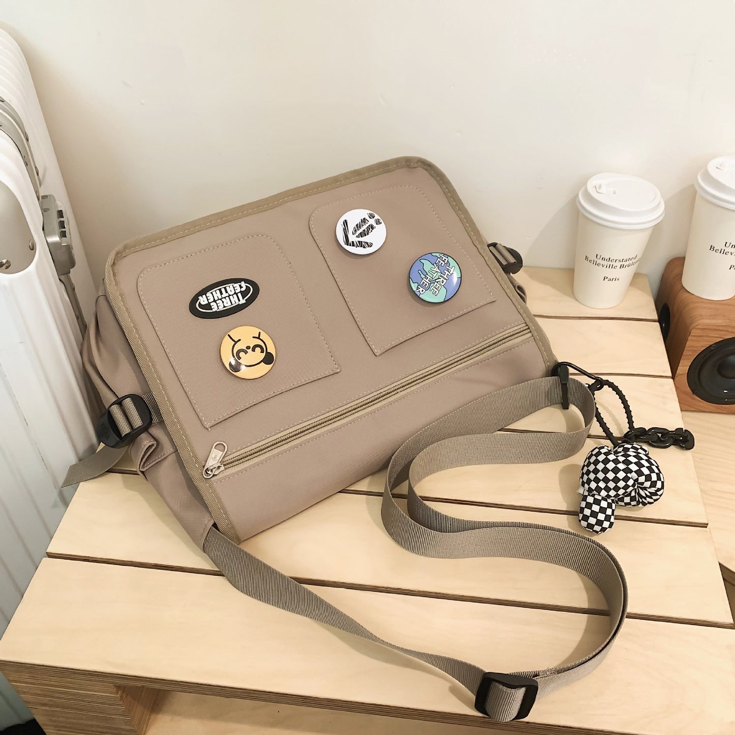 Men's Single Style Tuition Fashion Portable Simplicity Men's Shoulder Bags