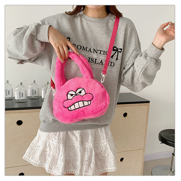 Crayon Rabbit Plush Cute Left Guard Door Pig Crossbody Bags