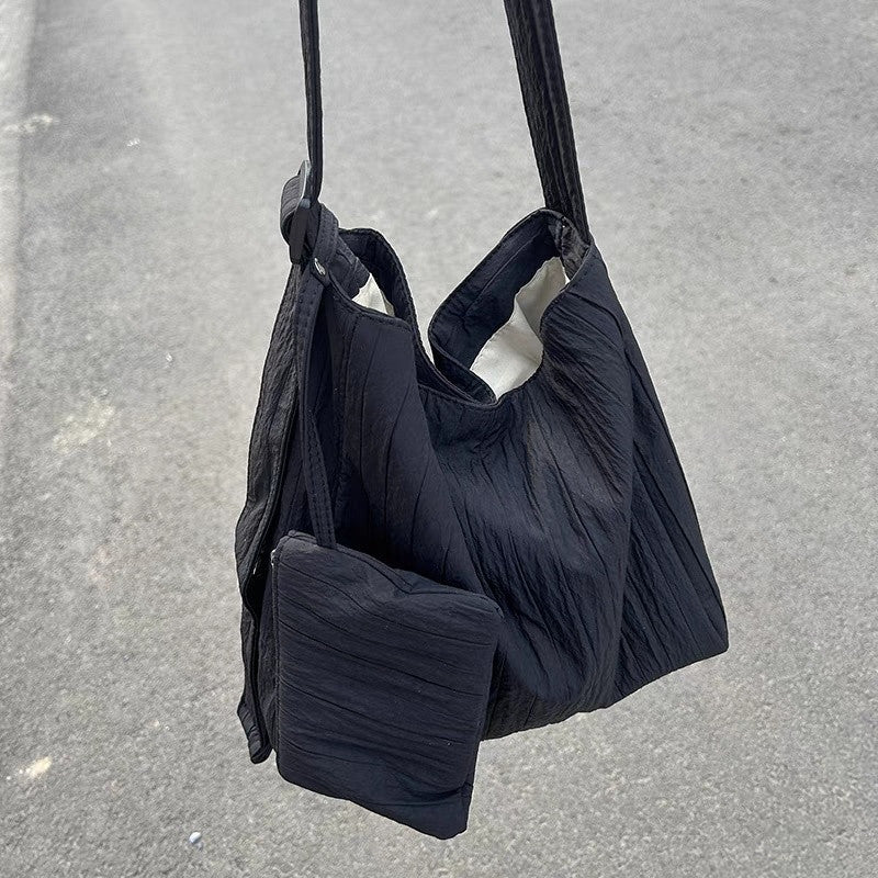 Underarm Large Capacity Simple Artistic Canvas Shoulder Bags