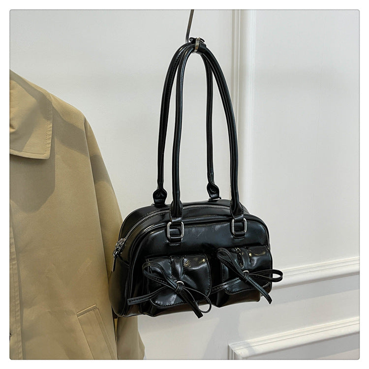Women's Large Capacity Ballet Bow Underarm Shoulder Bags