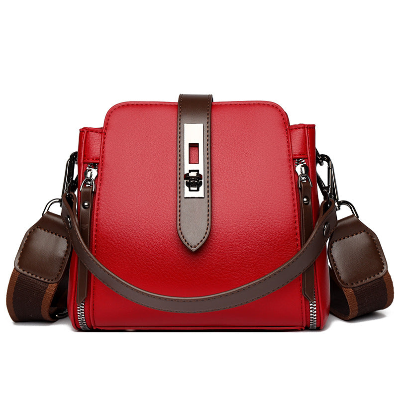 Women's Summer Fashion Soft Leather Large Capacity Crossbody Bags