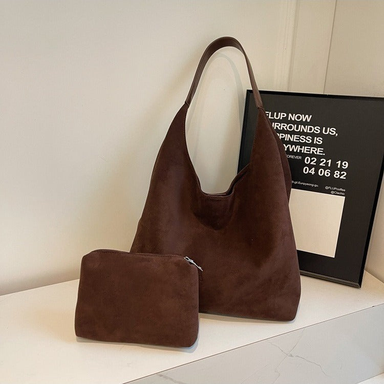 Women's Capacity Commuter Summer High Sense Frosted Shoulder Bags