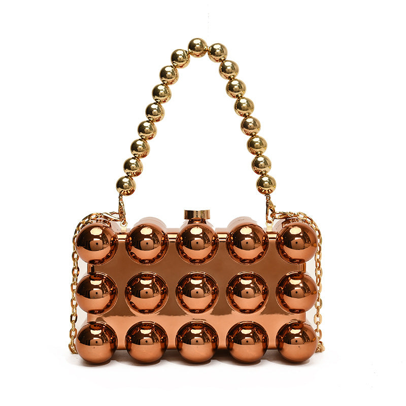 Women's Acrylic Egg Puff Box Fashion Candy Color Western Evening Bags