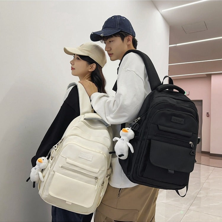Design Female Junior College Style Solid Backpacks