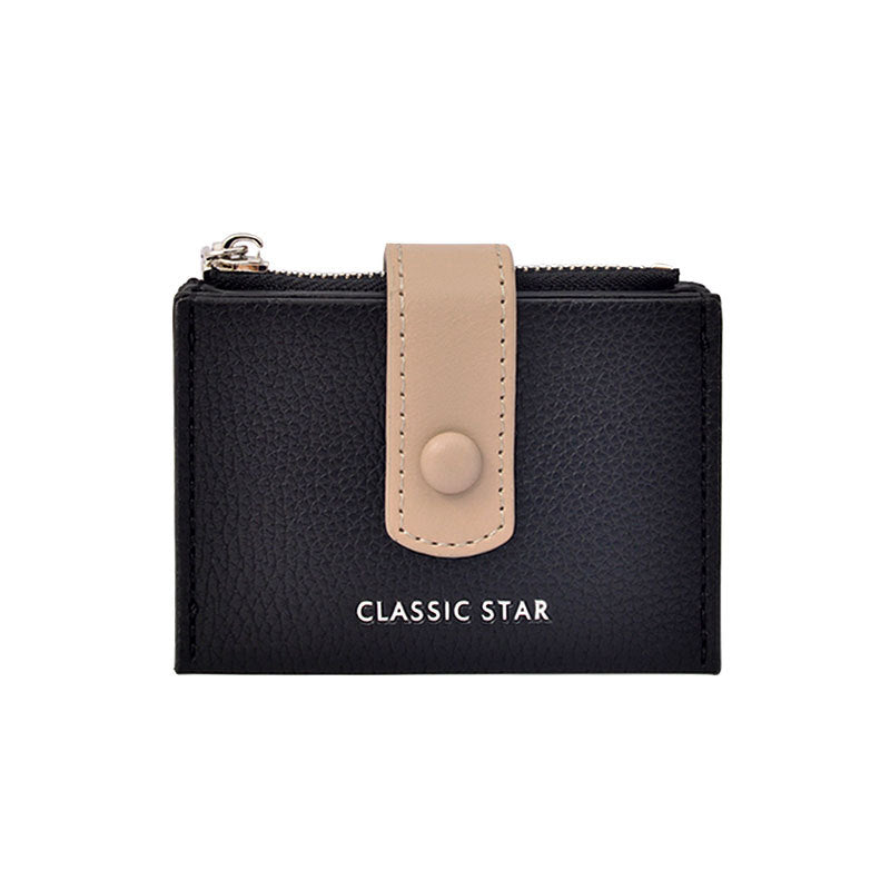 Korean Style Dopamine Color Matching Jump Simple Large Ladies Wallets