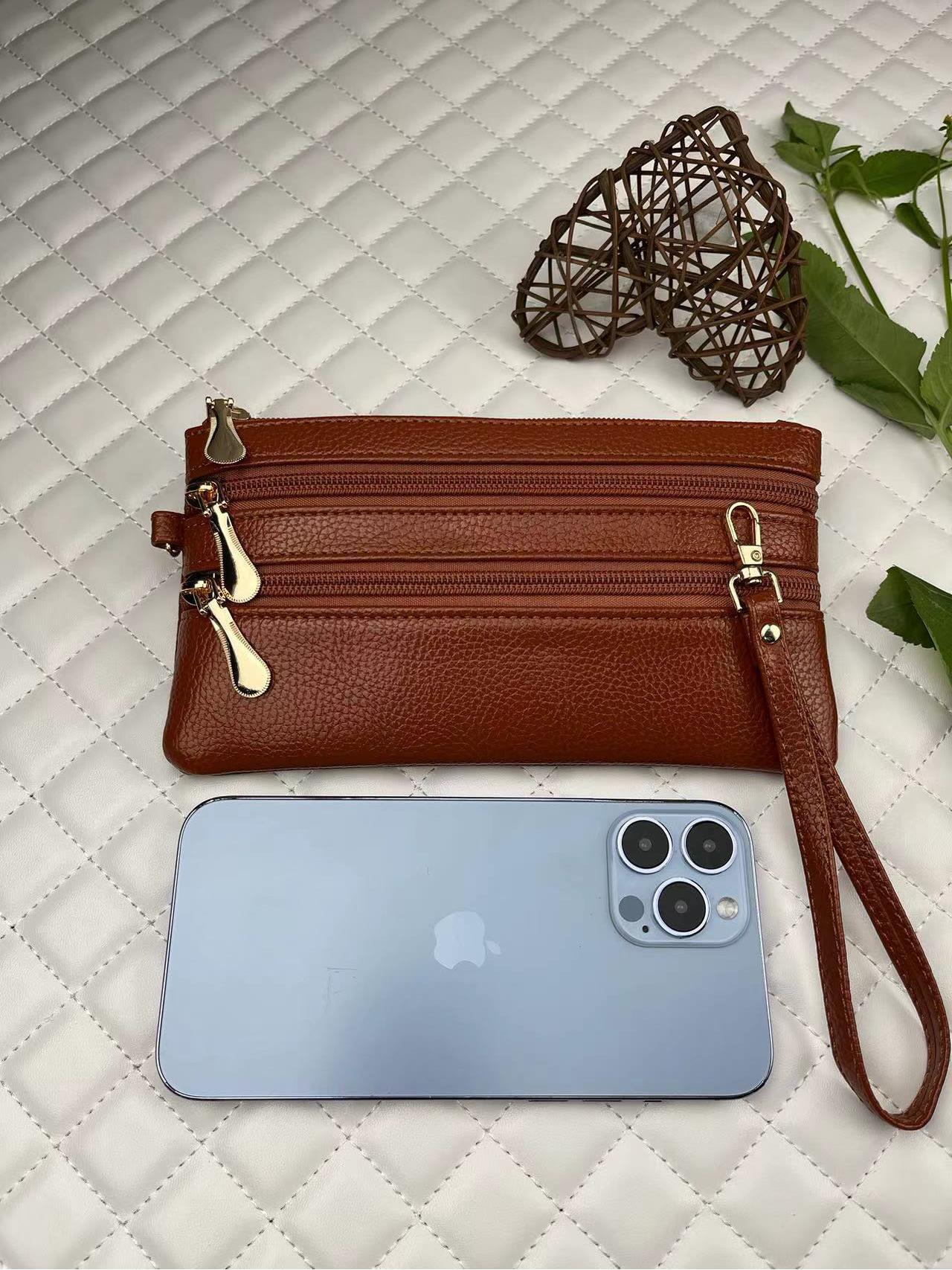 Women's Large Capacity Mobile Clutch Soft Long Phone Bags