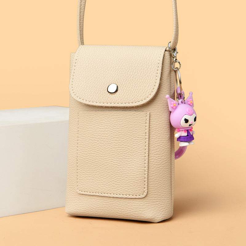 Women's Slouchy Mobile Shopping Walking Mini Phone Bags
