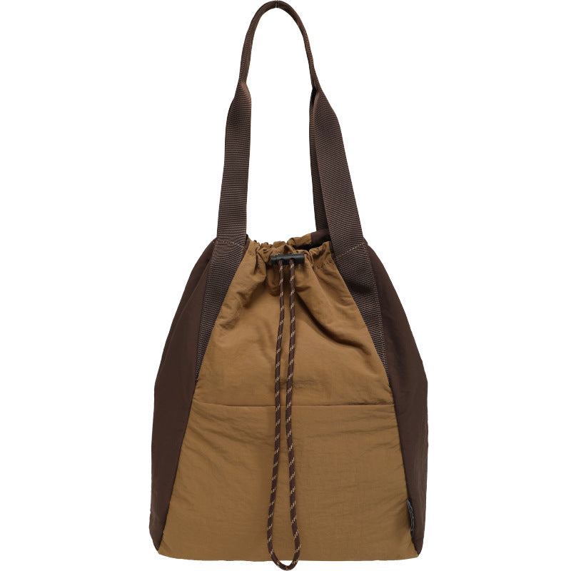 Women's Nylon Contrast Color Yoga Large Capacity Backpacks