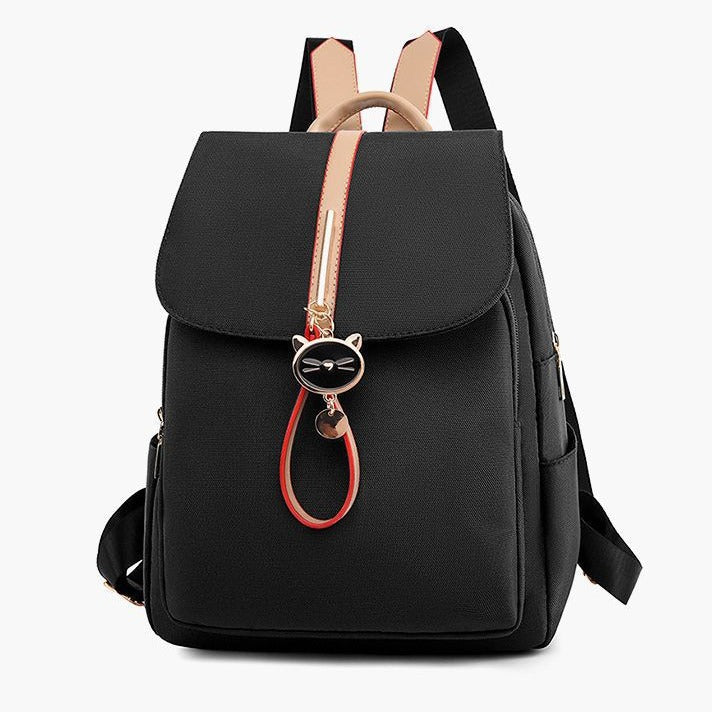 Women's Soft Leather Lychee Pattern Large Capacity Backpacks