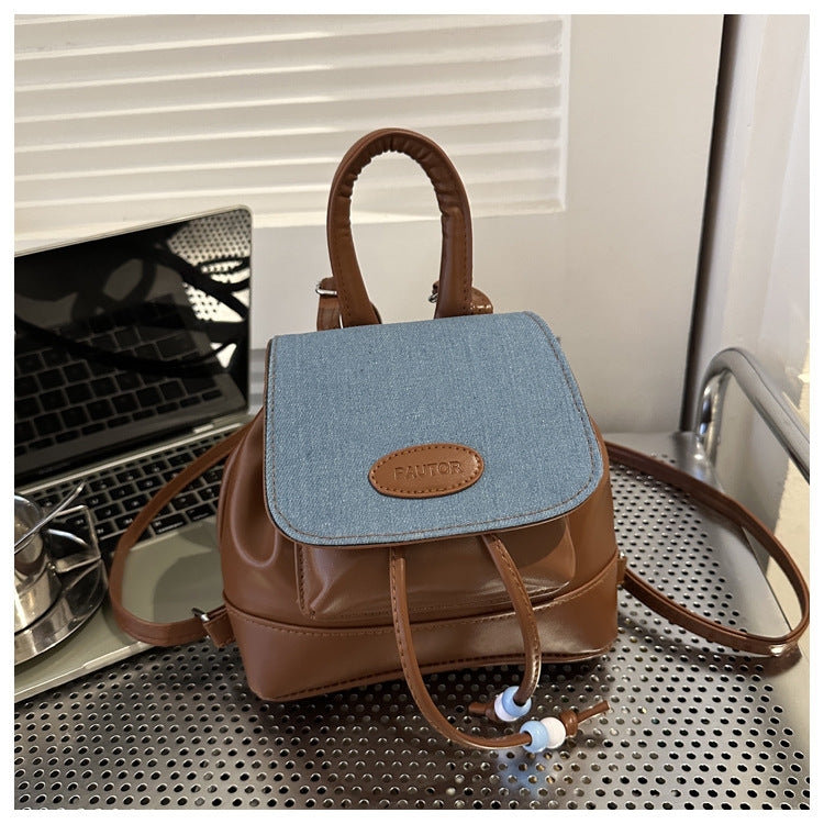 Women's Simple Large Capacity Commuter Texture Western Backpacks