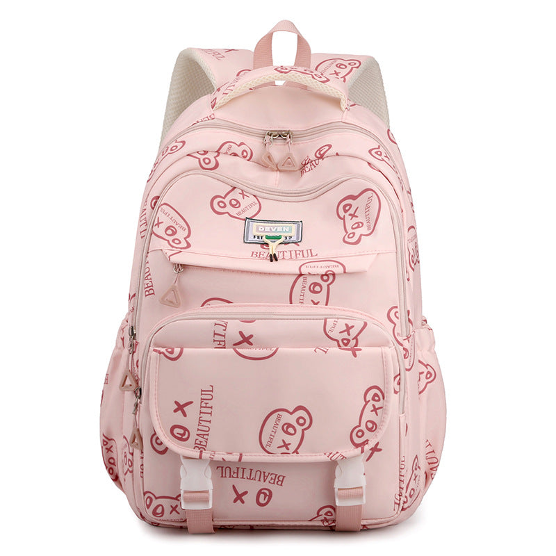Female Cute Printing Large Capacity Leisure Backpacks