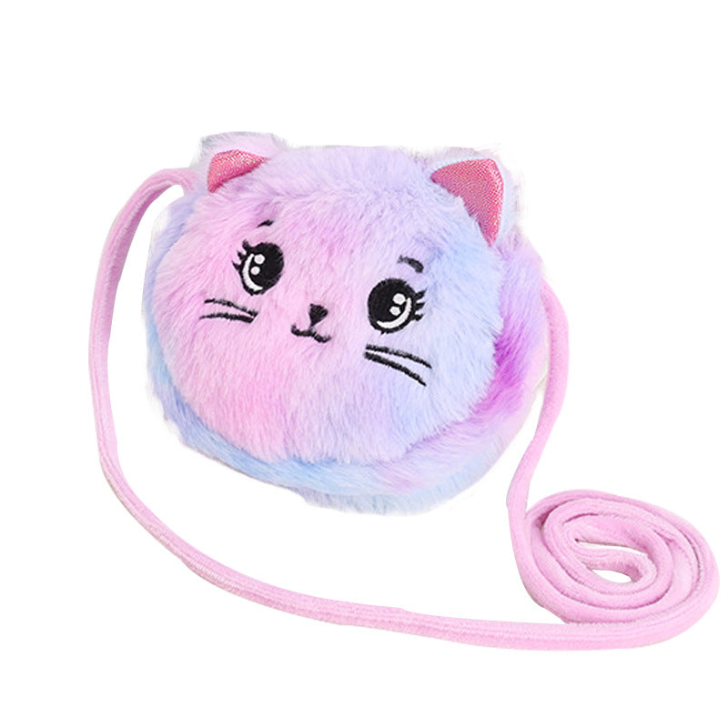 Cute Wild Cartoon Plush Female Change Crossbody Bags