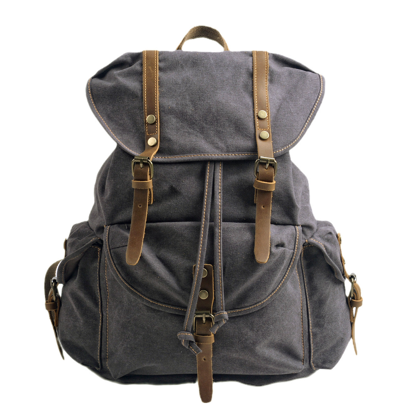 Men's Retro Canvas Large Capacity Early High Backpacks