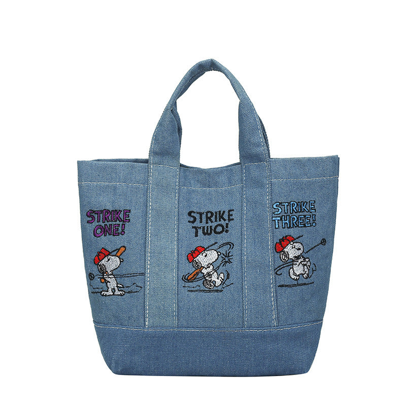 Women's Cartoon Snoopy Canvas For Going Out Crossbody Bags