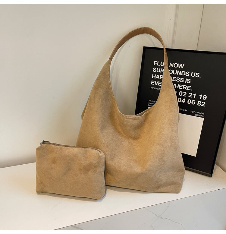 Women's Capacity Commuter Summer High Sense Frosted Shoulder Bags