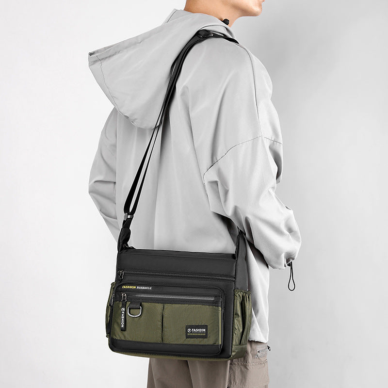 Men's Large Capacity Waterproof Leisure Simple Trendy Men's Messenger Bags