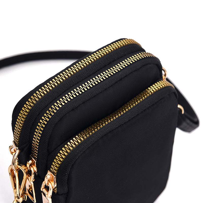 Women's Nylon Mobile Lightweight Fashion Mini Vertical Phone Bags