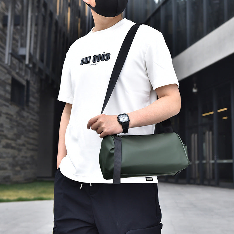 Men's Walking Speed Simple Large Capacity Derm Men's Shoulder Bags